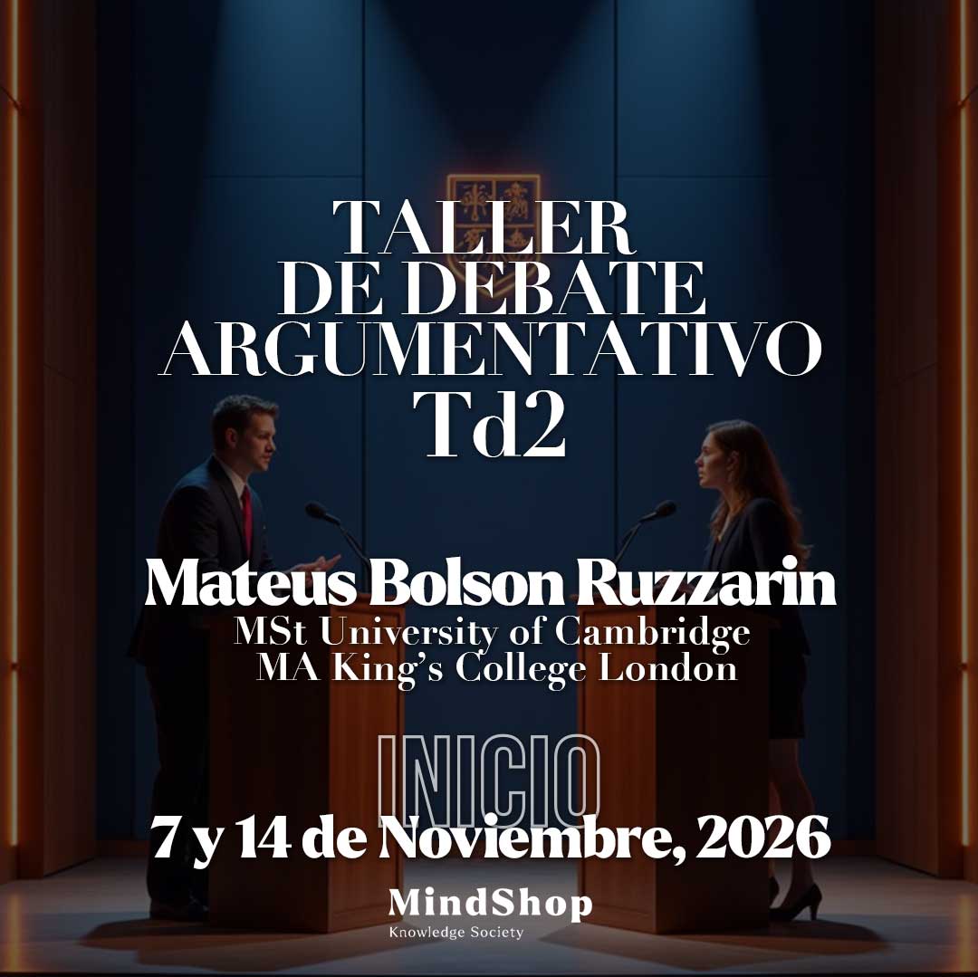 Imagen del taller de debate agumentativo, impartido por Mateus Bolson Ruzzarin