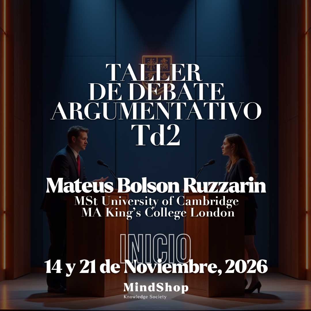 Imagen del taller de debate agumentativo, impartido por Mateus Bolson Ruzzarin