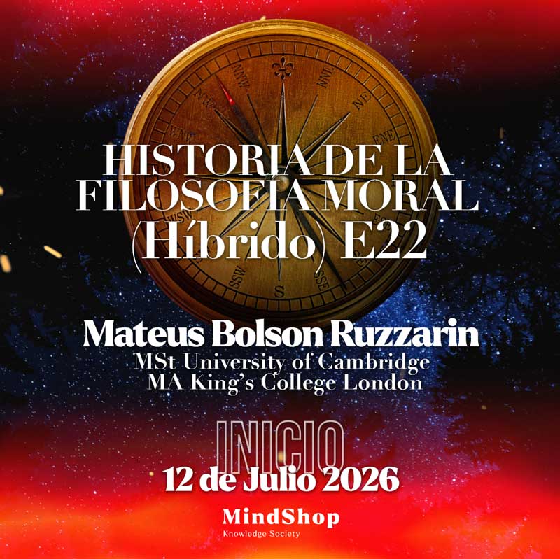 Portada del curso de historia de la filosofía moral, de Mateus Ruzzarin.
